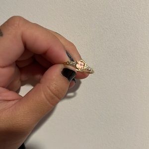 Vale Pink Hexagon Ring